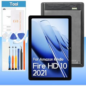 Screen Replacement for Amazon Kindle Fire HD 10 /HD 10 Plus 11th Gen 2021 T76N2B 10.1" LCD Display Digitize Assembly Repair Part with Tools