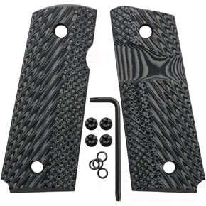 Cool Hand 1911 G10 Grips, Compact/Officer, Big Scoop, 3/16" Thin, OPS Texture, These Grips Only Work with Short Bushings
