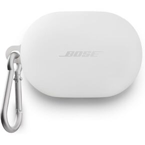 Bose QuietComfort Earbuds Silicone Case Cover, Protective Silicone Exterior, with Aluminum Carabiner for Convenient Carrying, Black