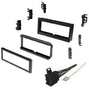 Car Stereo Dash Kit and Wire Harness for Installing a New Single Din Radio for Some 1985-1990 Chevrolet Astro, 1982-1989 Chevrolet Blazer, 1982-1989 Chevrolet Camaro, 1982-1987 Chevrolet Cavalier