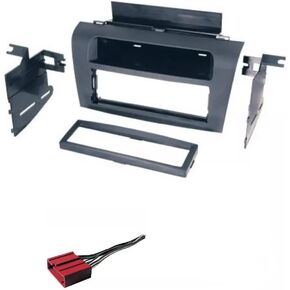 Single Din Car Stereo Radio Install Dash Kit and Wire Harness -Made for Mazda 3: 2004 2005 2006 2007 2008 2009 Mazda3
