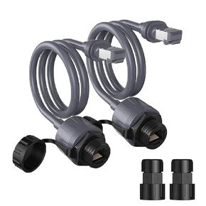 Starlink Gen 3 & Mini Ethernet Adapter 2 Pack ، 2000Mbps 24awg Cable ، IP68 Protect Protection SPX to RJ45 for dish/mini mini (starlink v3 accessories)