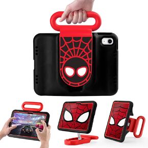Kids Case for iPad (A16) 11th Generation 11 Inch 2025/ iPad 10th Gen 10.9", Child Friendly Case with Adjustable Stand,Heavy Duty Protective Boys Cover for iPad Air 11 (M3/M2) 2025/2024. (Red-Blue)