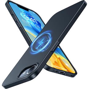 TORRAS Magnetic Slim Fit for iPhone 16e Case 2025, Ultra-Thin 16e Case Compatible with MagSafe, Lightweight Matte Anti-Scratch Hard PC Cover Phone Case for iPhone 16e 6.1'' OriginFit, Black