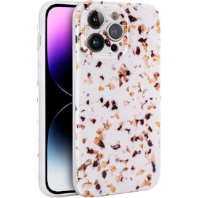 Phone Case for iPhone 16, Aesthetic Lightweight Slim TPU Phone Cover for Women, Fashion Drop Protection Shockproof Protective Phone Holder (Nougat White, for iPhone 16)