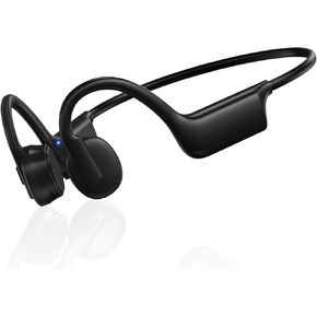 Bone Conduction Headphones, Wireless Bluetooth Open-Ear Sports Headphones with Mic, Type-C Quick Charging Long Battery Life, Upgrade Waterproof Earphones for Running, Walking, Cycling, Workout