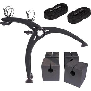 Saris Bones Trunk Bicycle Rack with Saris Bike Wheel Stabilizing Straps & Saris Protect-O-Pads, Mounts 2 Bikes, Saris Bike Trunk Rack