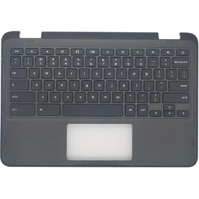Replacement Upper Case Palmrest for DELL Chromebook 11 3100 2-in-1 11.6'' Series Laptop Keyboard Assembly Top Cover 34Y6Y 034Y6Y AP2FD000300