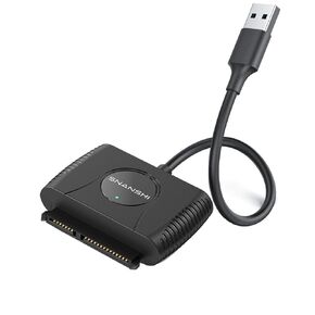 SATA to USB Adapter - USB 3.0 to SATA III Hard Drive Adapter for 2.5" HDD/SSD, High-Speed Data Transfer for PC, Laptop, Mac, Supports UASP