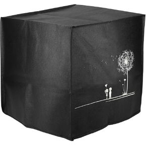kwmobile Cover Compatible with Philips Essential Airfryer XL Cover - For Air Fryer - Dandelion Love White/Black