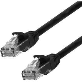 NavePoint Ethernet Patch Cable CAT6A, UTP, 24AWG, 1 Ft, 10 Pack, Black