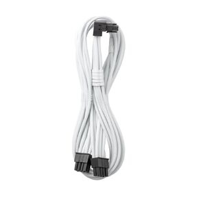 CableMod RT-Series Pro ModFlex Sleeved 12V-2x6 12VHPWR 90° StealthSense PCIe Cable for ASUS/Seasonic/Phanteks (Variant A, White)