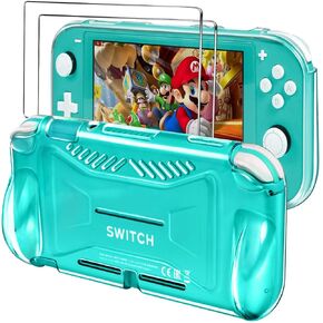 ivoler Dockable Case for Nintendo Switch 2, Carrying Protective Case, Soft TPU Grip Cover for Joy-Con, Grip Cover with Shock-Absorption, Anti-Scratch- Black