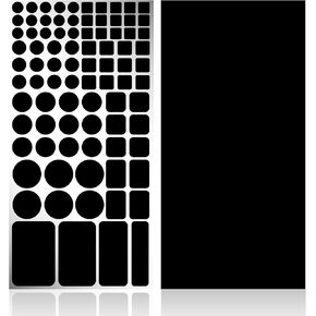 LED Light Blocking Stickers,Blackout Stickers for Electronic,2 Sheets LED Light Blocking Covers, LED Covers Blackout, Dimming 100% of LED Lights, (1 Cut Out + 1 Uncut)