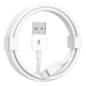 Car Carplay Cable，USB A to Lightning Cable 3FT for iPhone 14 13 12 11 Pro Max XR XS X 8 7 6 Plus SE Charger Cord ，Car Charging Cable（White）