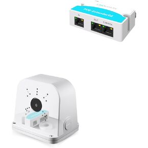 LINOVISION 2 Ports PoE Extender with Universal Mount Box for Two Cameras