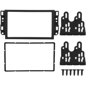 Car Stereo Frame,Plastics Material 2 DIN Radio DVD Player Mount Modified Fascia Panel Frame Installation Dash Kit