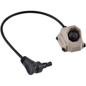 Tactical Modular Button Remote Activation Pressure Switch for SF M300 M600 PEQ15/L3 Series Weapon Light and Tactical Flashlight,for 20mm Picatinny Rail (Crane Laser Plug Tan)