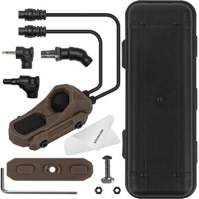 ACTIONUNION Tactical Pressure Switch Pro Two Button Compact AXON PRO Remote Pressure Switch Fits 20mm Picatinny Rail Mlock Rail and KeyMod Rail (Tan - AXON PRO)