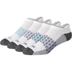Hanes Men's Absolute Active Cushioned Heel Shield, Moisture Wicking Socks, Seamless Toe, 4-Pack