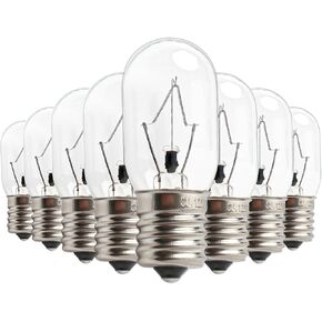 Seentech Microwave Oven Bulbs - Model 8206232A, 125V 40W E17 Base - Ideal for Under Hood, Lava Lamps, Salt Lamps - Compatible with Part Numbers 1890433, 8206232, AP4512653 (8)