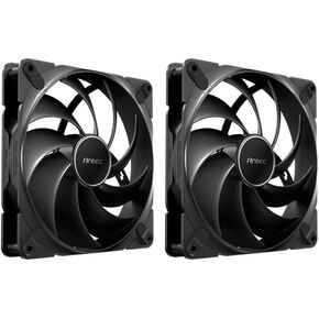 Antec Tranquil 140, 140mm x 25mm Case Fans, PWM Fans, 1500RPM, 85.96CFM, 1.79mmH₂O, 4 Pin PWM Connector, 140mm Fan, Tranquil Series Single Pack (Pack of 2)