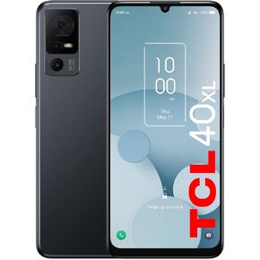 TCL 40XL 2023 Unlocked Cell Phone 6GB + 256GB, 6.75 inch Display Mobile Phone, Smartphone Android 13, 50MP AI Camera, 5000 mAh, 4G LTE, US Version, Dark Gray, Grey (Renewed)