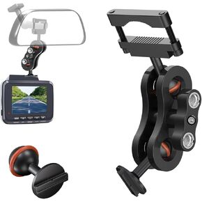 Dash Cam Mount, Aluminum Rearview Mirror Bracket Installation Kit, for Rove R2-4K, R2-4K PRO and R2-4K Dual Car Dash Cams