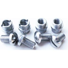 8 Pcs 1911 Grip Screws Bushings, M1911 Clones A1 Fits and Other Standard 1911 .45 .38 Industries Stainless Steel Grip Nut Screws & Bushings