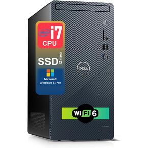 Dell Inspiron Business Desktop | Intel Core i7-12700 Processor (12 cores, 4.9 GHz)| 64GB RAM & 1TB PCIe SSD & 1TB HDD|HDMI, USB-C, Wi-Fi 6, Bluetooth, RJ-45| Keyboard & Mouse Included| Windows 11