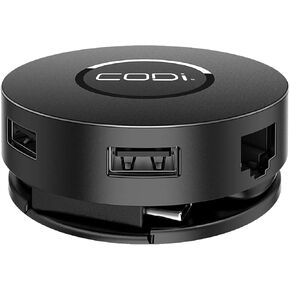 CODi 7-Port Mini USB-C Docking Station for Desktop PC/Tablet (A01058)