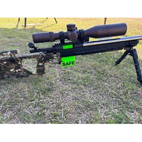 Mag-Flag - Fits AICS Cuts - Magazine based Chamber Flag - Holds Bolt to the rear (Lime Grean)