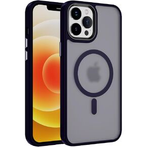 Designed for iPhone 12 Case iPhone 12 Pro with Magnetic Compatible with MagSafe Shockproof Protective Cover for iPhone 12 Phone Case (Deep Purple)