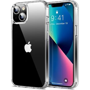 HOOMIL Case for iPhone 13 6.1-Inch, Non-Yellowing, Drop Protection, Anti-Scratch Transparent Hard Back Phone Cover - Crystal Clear