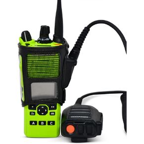Turtleback Carry حامل لـ Kenwood VP6000 Viking 6000 Radio مع مرفق D Rings و Fire و Police بحزام حزام الراديو ثنائي الاتجاه ، وحافز حزام Duty Leather مع حلقات D ، مصنوعة في الولايات المتحدة الأمريكية