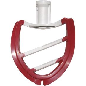 Scrape-A-Bowl Blade by Pourfect for Kitchenaid 5-Quart Bowl Lift Mixer, Empire Red