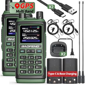 Baofeng UV 17 Pro GPS HAM Radio تم ترقيته من UV-17R Long Range Handheld Walkie Talkies 999 قنوات NOAA WEATHER COPER