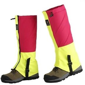 2 Pairs Adjustable Outdoor Snow Gaiters for Men and Women, Waterproof, Breathable Sand and Snow Protection for Hiking and Desert Activities