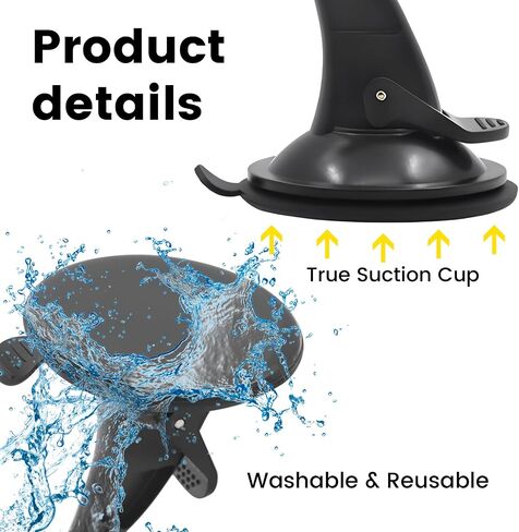 jose2015 17mm TPU Ball Mount Suction Cup, Windshield Suction Cup Mount GPS, GPS Mount for Nuvi Drive Dezl RV GPS Black in Saudi Arabia