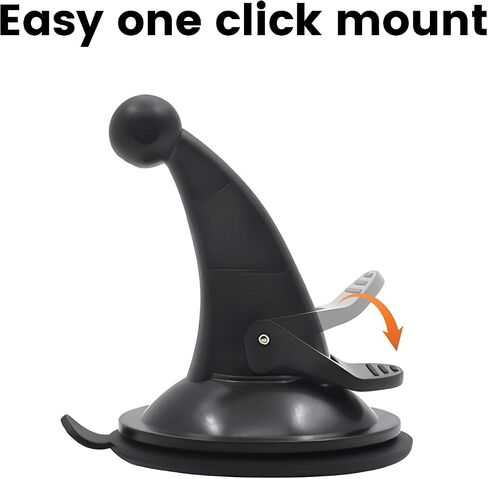 jose2015 17mm TPU Ball Mount Suction Cup, Windshield Suction Cup Mount GPS, GPS Mount for Nuvi Drive Dezl RV GPS Black in Saudi Arabia