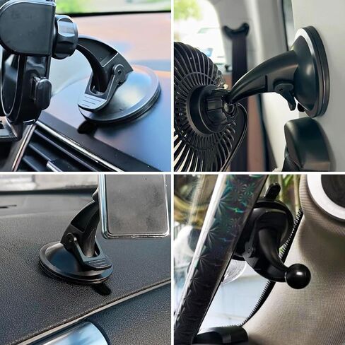 jose2015 17mm TPU Ball Mount Suction Cup, Windshield Suction Cup Mount GPS, GPS Mount for Nuvi Drive Dezl RV GPS Black in Saudi Arabia