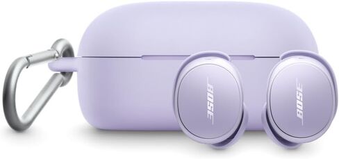 Bose QuietComfort Earbuds Silicone Case Cover, Protective Silicone Exterior, with Aluminum Carabiner for Convenient Carrying, Black in Kuwait