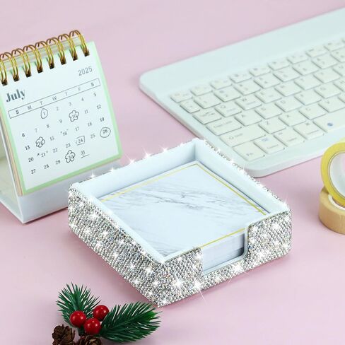 MultiBey Clear Acrylic Desktop Set Self-Stick Note Holders & Staple Removers Tool Memo Pad Holder Dispenser Office School Supplies (Gold) in Saudi Arabia