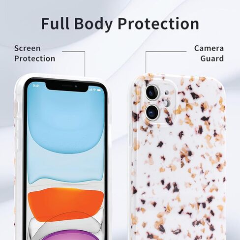 علبة الهاتف لـ iPhone 16 ، غطاء هاتف TPU النحيف الخفيف الوزن للنساء ، حامل الهاتف الحماية للوقاية من الأزياء للأزياء (Nougat White ، لـ iPhone 16) in Saudi Arabia