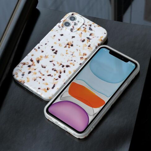 علبة الهاتف لـ iPhone 16 ، غطاء هاتف TPU النحيف الخفيف الوزن للنساء ، حامل الهاتف الحماية للوقاية من الأزياء للأزياء (Nougat White ، لـ iPhone 16) in Saudi Arabia