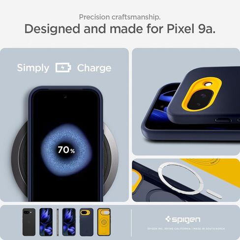 Spigen for Pixel 9A Case ، Nano Pop Magfit (2025) [متوافق مع ملحقات Magsafe] - Blueberry Navy in Saudi Arabia