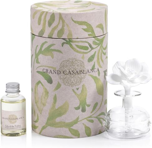 Zodax White Hibiscus Mini Grand Casablanca Aroma Porcelain Diffuser in Saudi Arabia