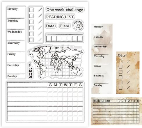 GLOBLELAND Retro Travel Transportation Ticket Clear Stamps for Cards Making Vintage Movie Ticket Background Clear Stamp Seals Transparent Stamps for DIY Scrapbooking Photo Album Journal in Saudi Arabia