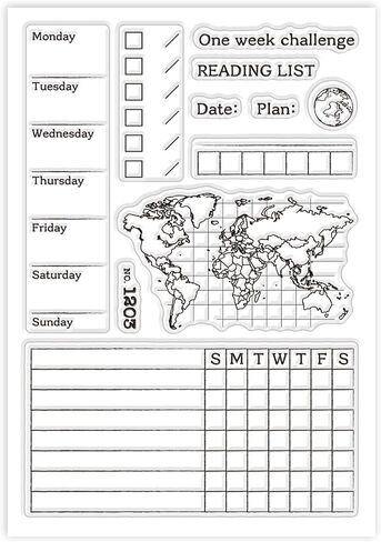 GLOBLELAND Retro Travel Transportation Ticket Clear Stamps for Cards Making Vintage Movie Ticket Background Clear Stamp Seals Transparent Stamps for DIY Scrapbooking Photo Album Journal in Saudi Arabia