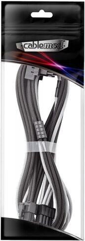 Cablemod RT-Series Pro Modflex Sleeved 12V-2x6 12VHPWR 90 ° STEALLESSENSE PCIE لـ ASUS/Seasonic/Phanteks (البديل A ، أبيض) in Kuwait